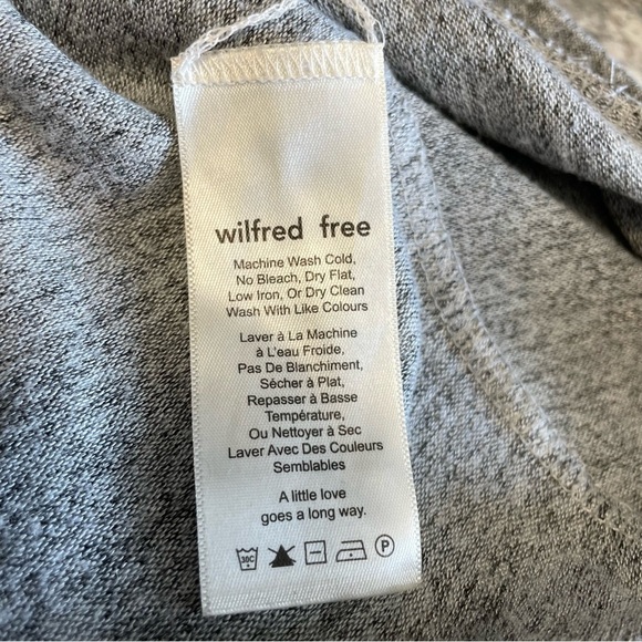 Wilfred Free Devinette Gray Long Sleeve Sweater Women’s XXS Oversized - Picture 8 of 9